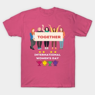 Together international women's day design T-Shirt